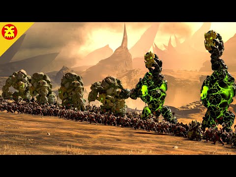 GREENSKINS vs DAEMONS OF CHAOS - TotalWar Warhammer 3