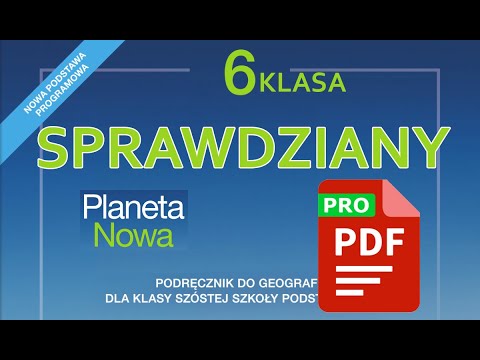 Sprawdziany z geografii klasa 6 PDF (PLANETA NOWA)