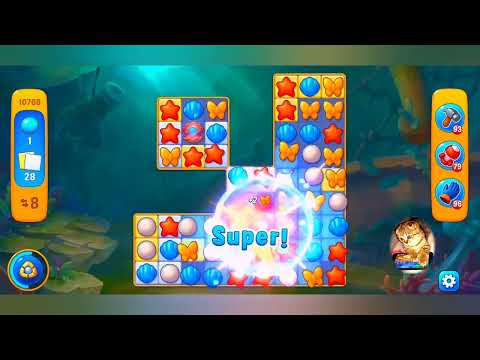 фишдом 2022  #  10708 уровень - прохождение без бустеров # Fishdom,   10708  level - no Boosters.