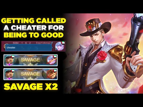 Getting Called A Cheater For Being To Good 😂 | Clint Savage X2 | Mobile Legends