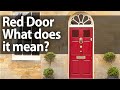 What does a red door mean?