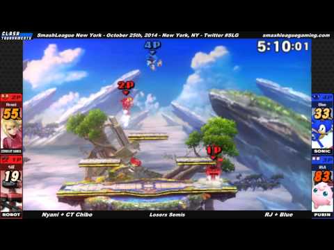 SmashLeague NY - CT Chibo + Nyani vs RJ + Blue - Smash 3DS