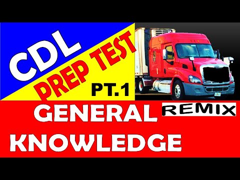 CDL Prep Test - General Knowledge Part-1 (Remix) All States / All Answers Read