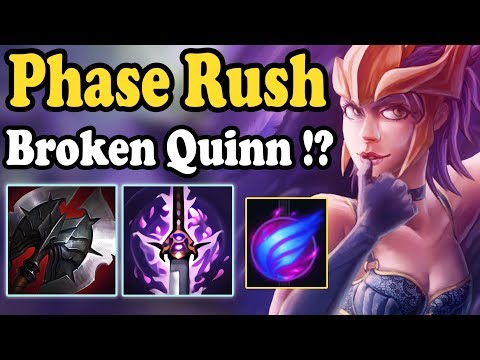 PHASE RUSH NEW RUNES IS SO GODLIKE | FULL BUILD BROKEN QUINN TOP 7.22 | League of Legends S8