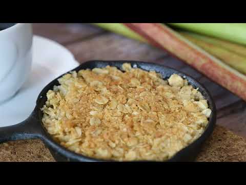 Rhubarb Pie in MINI Cast Iron Skillets Recipe and product demo | Crucible Cookware