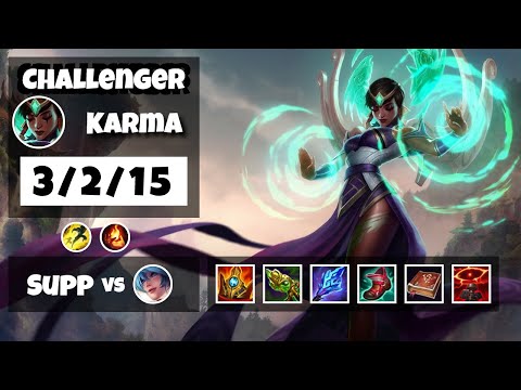 Karma vs Sona EU Challenger SUPPORT (3/2/15) - v11.16