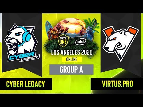 Dota2 - Virtus.pro vs. Cyber Legacy  - Game 1 - Group A - EU/CIS - ESL One Los Angeles