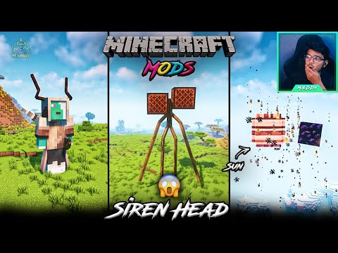 Siren Head in Minecraft 🚨 | Added Mobs | Minecraft Mods | in Telugu | Maddy Telugu Gamer