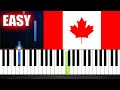 Canada National Anthem - EASY Piano Tutorial