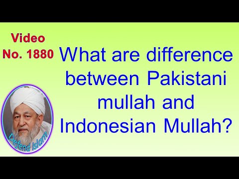 What are difference between Pakistani mullah and Indonesian Mullah? 1880