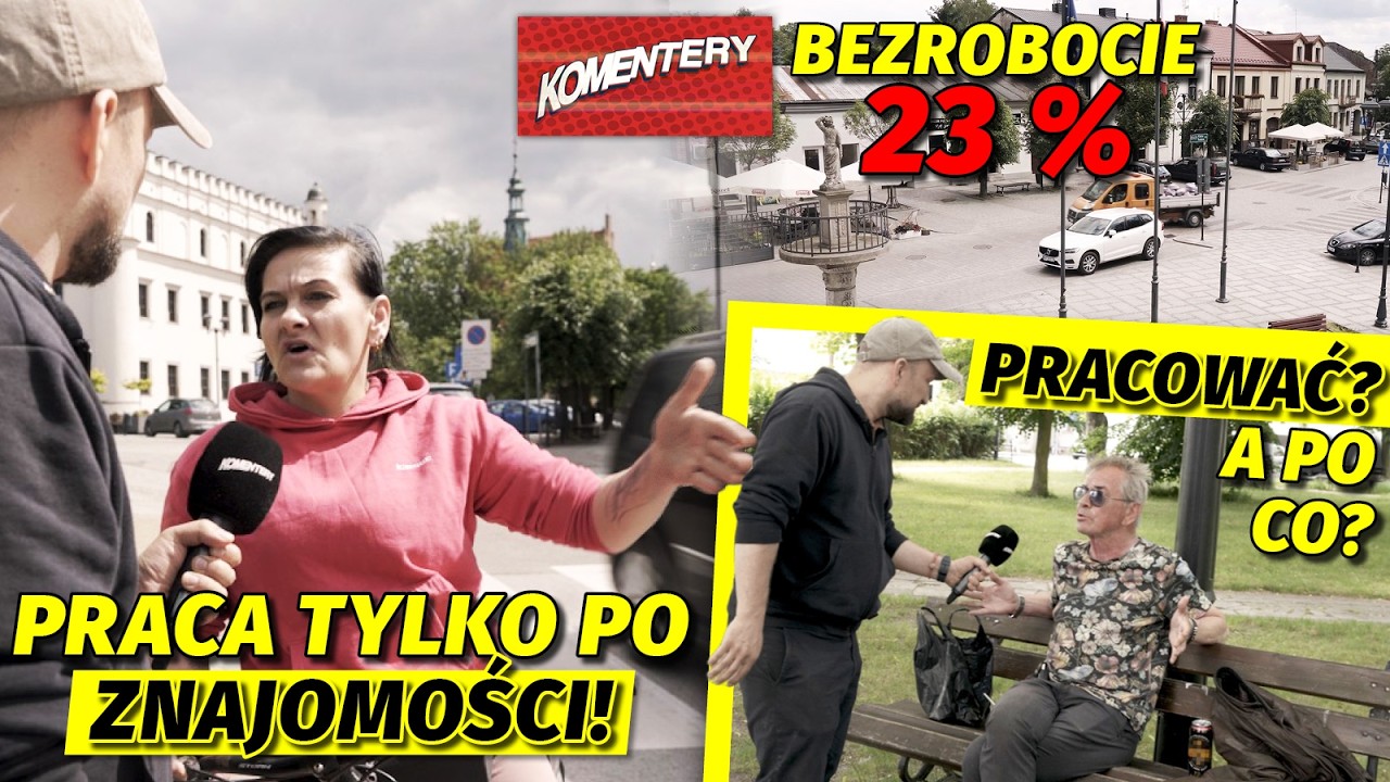 POLSKA STOLICA BEZROBOCIA! PRACOWAĆ? PO CO? TU DO ZAMIATANIA ULIC TRZEBA MIEĆ ZNAJOMOŚCI!|