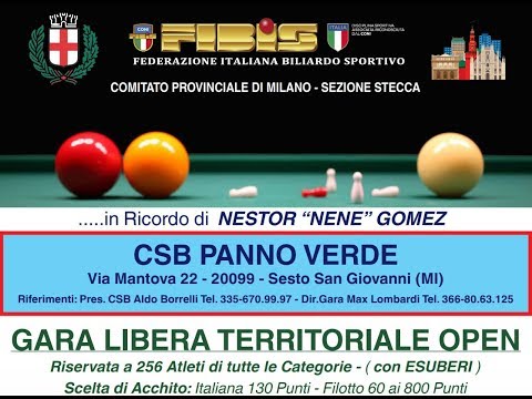INFORTUNA vs GARAVAGLIA Open in ricordo di Nestor GOMEZ Csb Panno Verde 2018