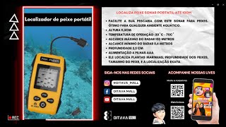 Localiza Peixe Sonar Portátil Até 100m Barco Pesca E Caiaque