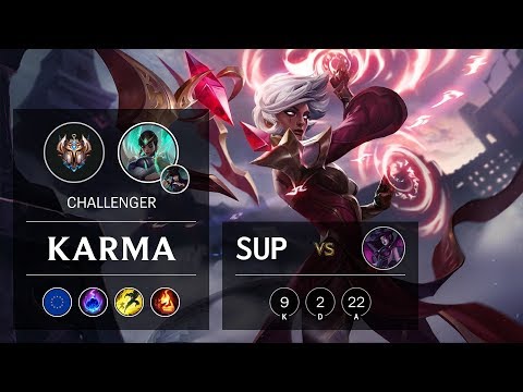 Karma Support vs Morgana - EUW Challenger Patch 9.24