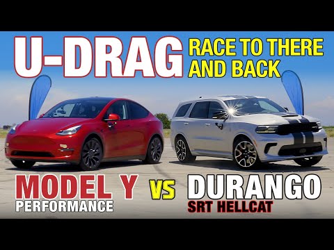 U-DRAGS: Dodge Durango Hellcat vs. Tesla Model Y Performance