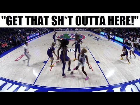 Angel Reese TAUNTING TECHNICAL After SPIKING Shot Straight Down | #5 LSU Tigers vs Florida Gators