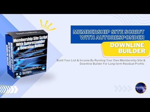 Membership Site Script with Autoresponder & Downline Builder video demo
