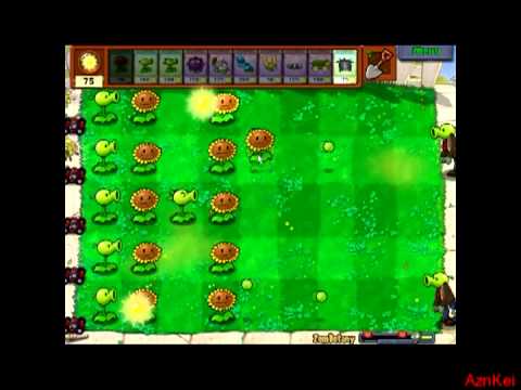 Plants Vs. Zombies - Zombotany (3 plants only, no upgrades) (commentary)
