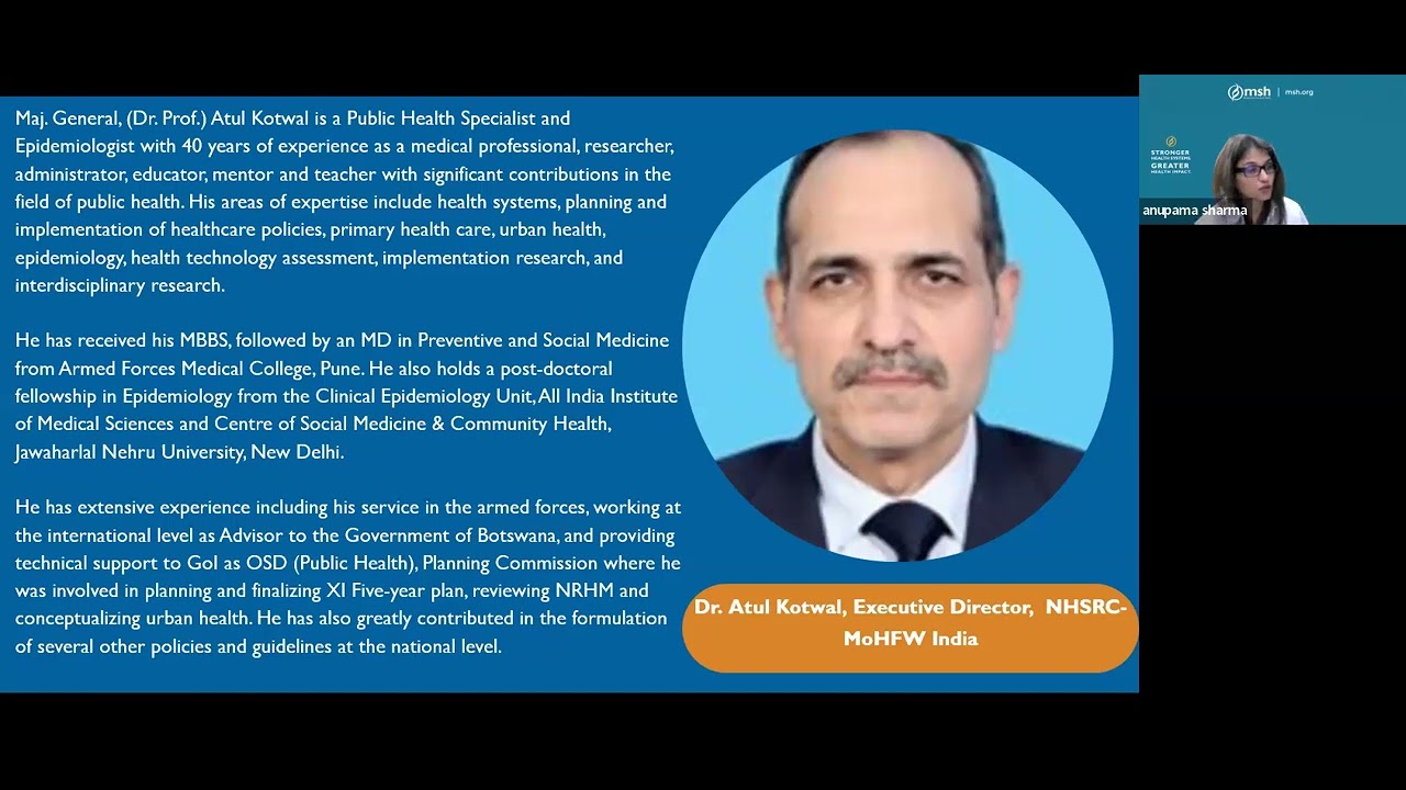 Webinar: Achieving UHC in Urban Settings: Incentives, Challenges, and Opportunities