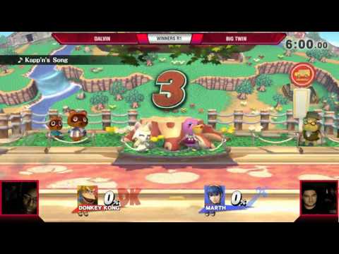 VS Weekly 6/8/17 - Winners R1 - Dalvin (Link/DK) vs Big Twin (Marth) - Smash 4