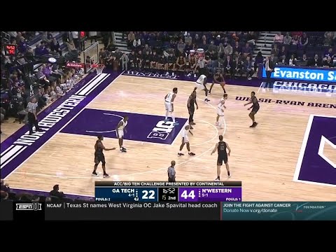 Extended Highlights: Georgia Tech at Northwestern | Big Ten Basketball | ACC/Big Ten Challenge