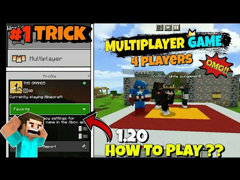 How To Play Multiplayer In Minecraft pe 1.20 |Play Minecraft pe 1.20 With Friend Trick without sign