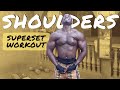 SUPERSET SHOULDER WORKOUT • NIGERIAN BODYBUILDER