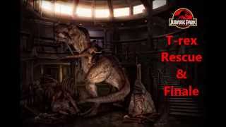 Jurassic Park Soundtrack- T-Rex Rescue & Finale