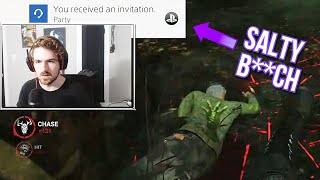 SALTY SURVIVORS INVITE ME TO PARTY CHAT! - Dead By Daylight