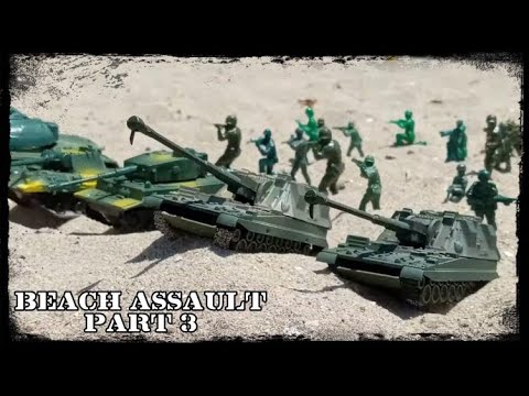 Army Men | Beach Assault | Part 3 | A Toy Army Men Stop Motion