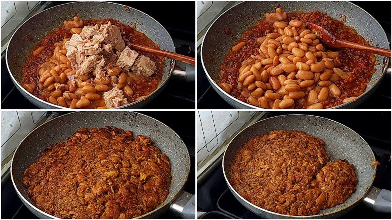 القلابه اليمنية فاصوليا بالتونه