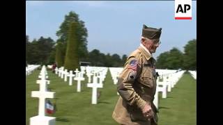Normandy cemetery arrivals ahead of D-Day memorial service