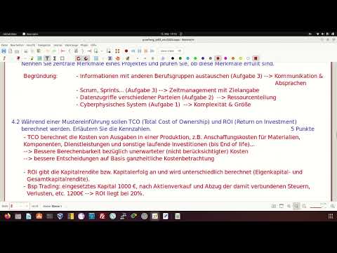 IT-Abschlussprüfung Teil 2 (BaWü Nov 2022) 6/11 - FISI - Aufgabe 4 (BWL) mit Fazit