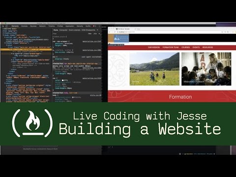 Building a Website (P1D2) - Live Coding with Jesse - YouTube