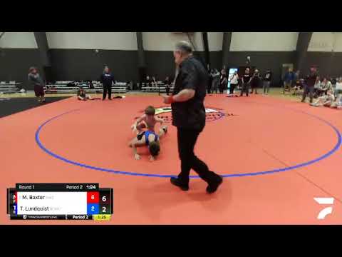 97 Lbs Round 1 - Michael Baxter, Punisher Wrestling Company Vs Trandyn Lundquist, Big Cat Wrestlin