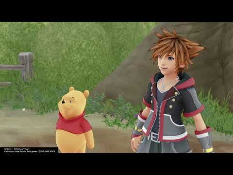 KINGDOM HEARTS III Cutscenes | 100 Acre Wood | 180