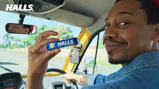 Halls Face painted. Flag wrapped. Voice gone.