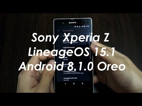 Sony Xperia Z LineageOS 15.1 Android 8.1.0 Oreo Quick Look