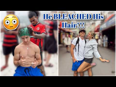 Bleaching My Husband's Hair in the Favelas of Brazil!!