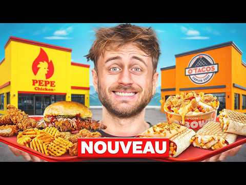 I'm trying out ALL the new fast food things 🤤 (McDonald's, Burger King, Quick…)