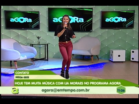 Cantora Lia Moraes no Programa Agora