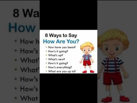 8 ways to say #how are you#easily #quick #best #daily #youtube #viral Shorts #follow for more