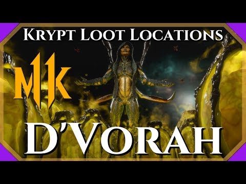 MK11 Krypt D'Vorah Loot Locations - Guaranteed for D'Vorah!