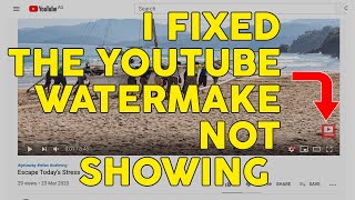 YouTube Fix: How I fixed my Watermark Not Displaying  [2020]