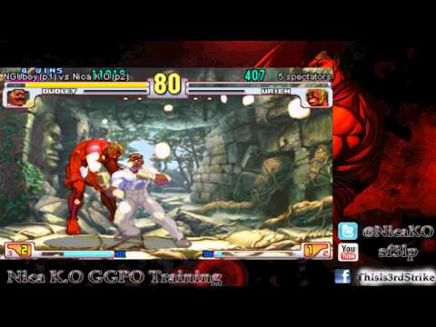 2014 10 31 GGPO: NGUboy (dudley) vs Nica K.O (urien/yun)