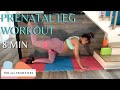 8 Minute PRENATAL LEG WORKOUT For All Trimesters With Resistance Band Move With Lucia