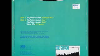 THE SYSTEM - NIGHTTIME LOVER - DUB VERSION.