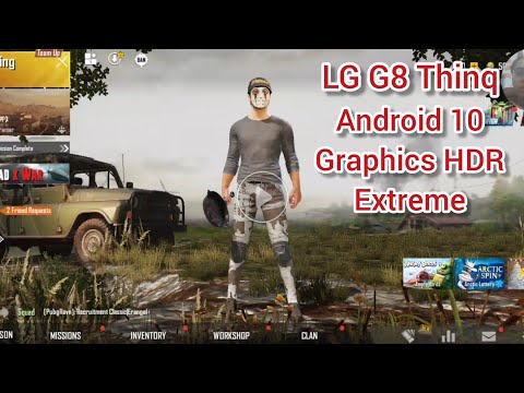 LG G8 Thinq Android 10 test Game PUPG Graphics HDR Extreme