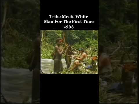 TRiBE MEETS WHiTE MAN FOR THE FiRST TiME 1993 #tribe #whiteman #forest