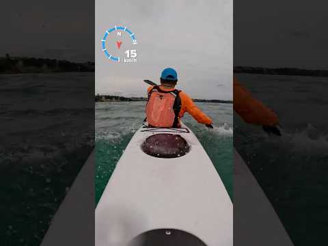 Playing in the waves! #surfski #surf #newzealand  #gopro